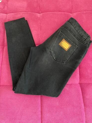 farmerke sa dzepovima: Crne farmerke marke Dolce & Gabbana. Izrađene su od 100% pamuka i — 2