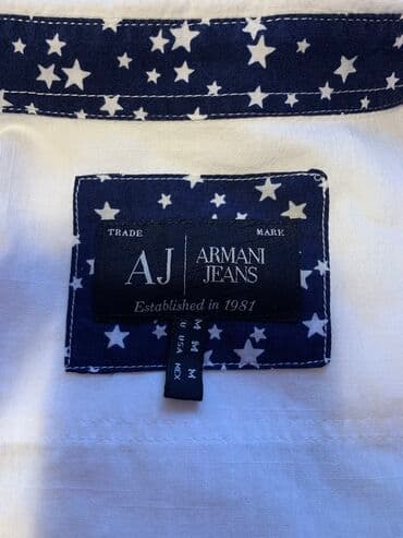 million parfem muski dm: Armani Jeans-Original muska kosulja-bela boja-Slim Fit — 4