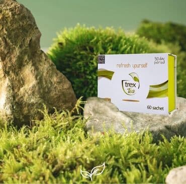 Tea, coffee, drinks: Trex Tea je čaj za 30-dnevni program. Kutija sadrži 60 kesica čaja — 4