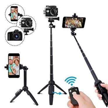 telefon card: PODESIVI Bežični TRIPOD Sa Bluetooth UPRAVLJAČEM - Selfie BEŽIČNI — 3