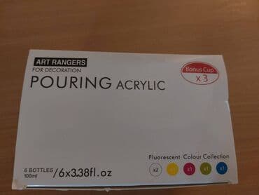 dodatak za slavinu na sudoperi: Akrilne boje art rangers pouring acrylic, marble effect, satin finish — 3