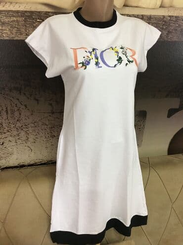 dior ulje za usne: Dior M (EU 38), bоја - Bela, Kratkih rukava — 1