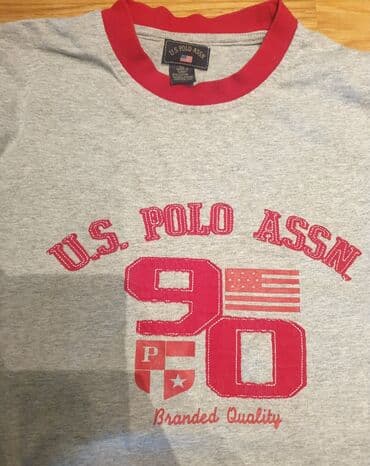 ramax novi sad: U. S. POLO ASSN original muski dux, majica dugih rukava, siva, sa — 1