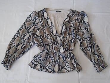 heklane bluze od konca mustre: L (EU 40), Leopard, krokodil, zebra, bоја - Crna — 2