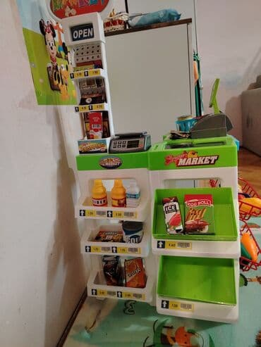 deciji tablet azbuka: Decija igracka Super market ima zvucnih efekta. Vrlo malo ostecena — 3