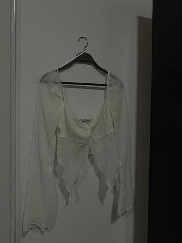 parka s: Bershka, L (EU 40), bоја - Bela — 1