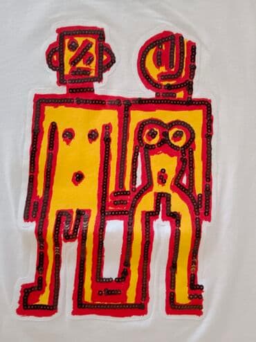 torbe b: Desigual, S (EU 36), Pamuk, bоја - Bela — 4