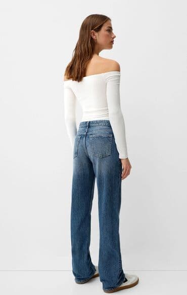 teksas kosulje zenske: Bershka straight high waist farmerke
Vel 38 — 2