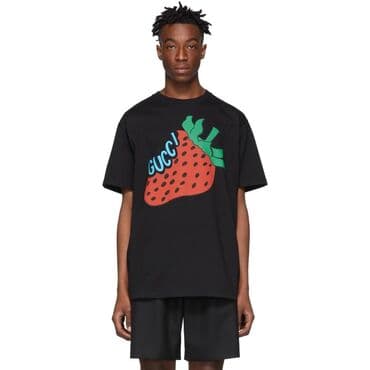 Muška odeća: Gucci Strawberry-Original muska majica POVOLJNO Gucci — 2