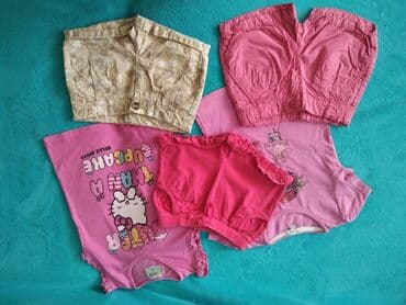 paket odece m: Paket: Majice, Šortsevi, Za devojčice, uzrast: 3 godine — 8