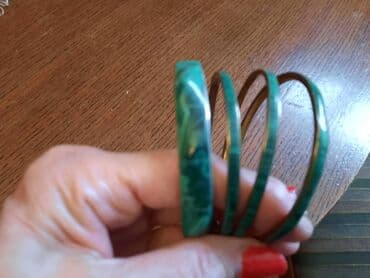 sareni kompleti: Višeslojna narukvica, Handmade, Materijal: Srebro — 6