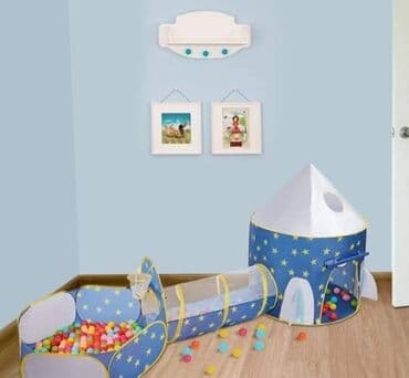 dexy co satori za decu: 🎪 3 u 1 Dečija Sklopiva Igraonica – Šator, Tunel i Igraonica sa — 5