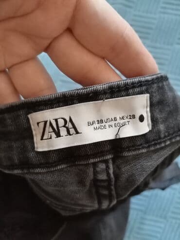 sorc farmerke: Zara farmerke, vel 38, dobro očuvane. Uživo su tamnije, ali isprano — 3