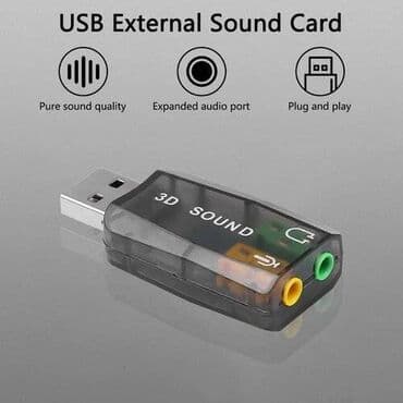 Video kartice i zvučne kartice: Zvucna Karta Кarakteristika: USB 2.0. Režim sa napajanjem preko USB — 1