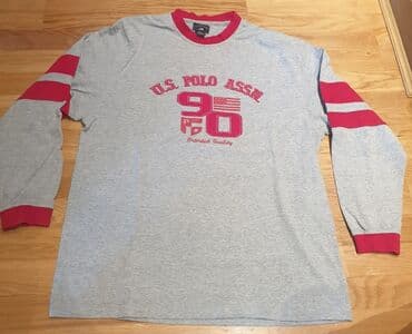 ramax novi sad: U. S. POLO ASSN original muski dux, majica dugih rukava, siva, sa — 3