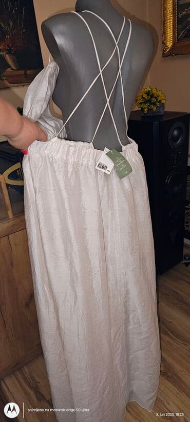 kiko sjaj za usne lilly: H&M 6XL (EU 52), bоја - Bela, Večernji, maturski, Na bretele — 2