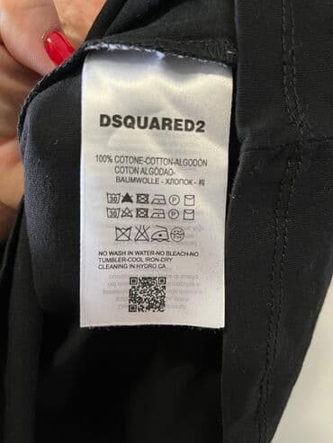 c a zimske jakne: Majica na kratke rukave, 2XL (EU 56), Dsquared2, bоја - Crna, Pamuk — 4