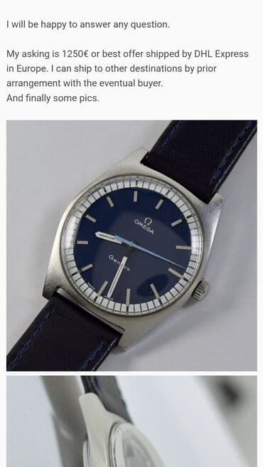 geneva satovi zenski: Klasični sat, Omega, Muški — 5
