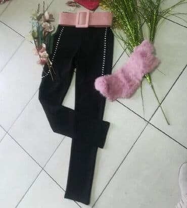 elegantne pantalone sa visokim strukom: S (EU 36), Visok struk — 4
