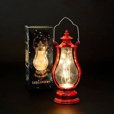 tabla iverice dimenzije: Stona lampa, bоја - Crvena, Novo — 1