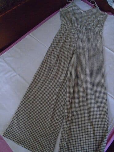 crni kombinezon zara: H&M, L (EU 40), Karirani, bоја - Bež — 5