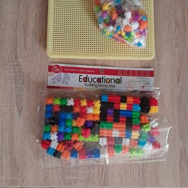 Children's Items: Edukativne kocke i bocke, puzle za razvoj fine motorike Očuvane — 6