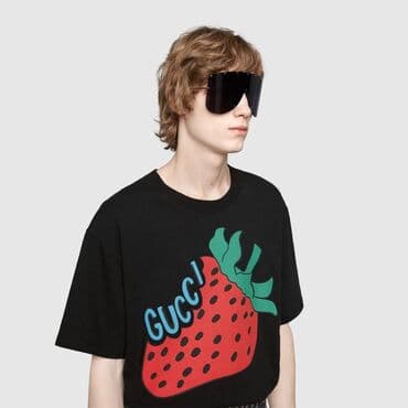 Muška odeća: Gucci Strawberry-Original muska majica POVOLJNO Gucci — 5