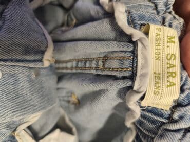 vunene pantalone: Teksas, Visok struk, Baggy — 3