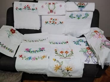 Towels: Floral, color - White — 9