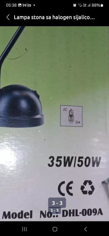 Rasveta: Stona lampa, bоја - Srebrna, Novo — 3