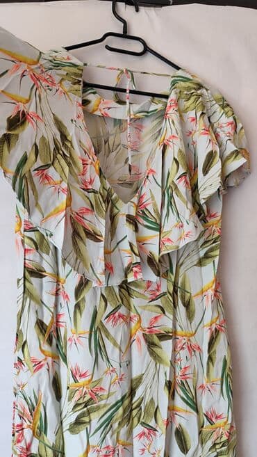 zara pončo: Zara M (EU 38), bоја - Šareno, Oversize, Kratkih rukava — 4