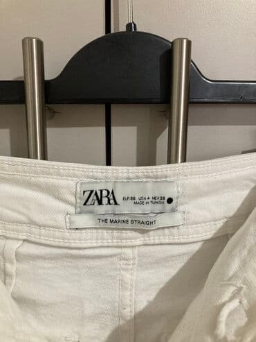 pantalone od vestacke koze: S (EU 36), Normalan struk, Zvoncare — 3
