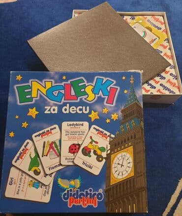 uradi sam igracke od kartona: PERTINI DIDATICO ENGLESKI za decu. Edukativna igracka, za ucenje — 6