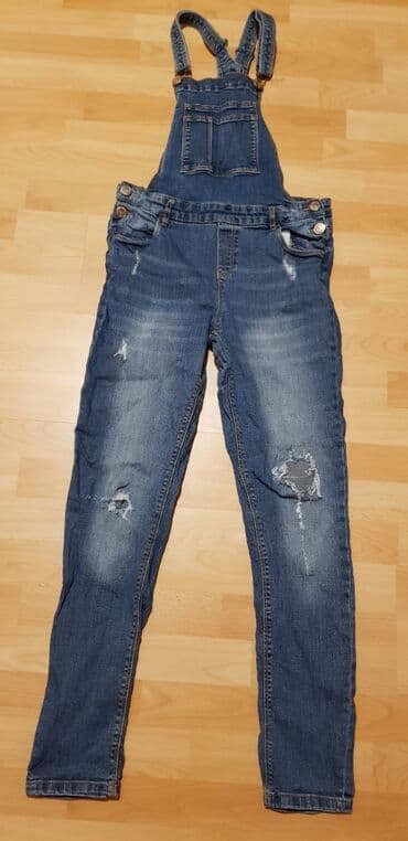 pantalone na tregere za devojcice: Farmerke na tregere, 164-170 — 1