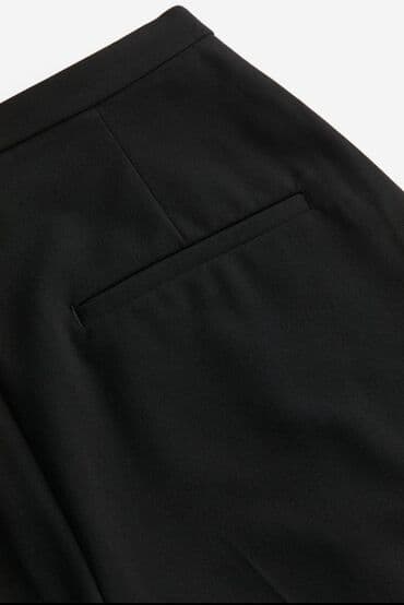 elegantne pantalone sa visokim strukom: M (EU 38), Normalan struk, Ravne nogavice — 2