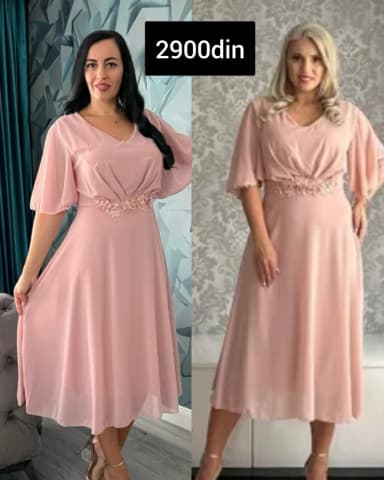 Bоја - Roze, Večernji, maturski, Kratkih rukava